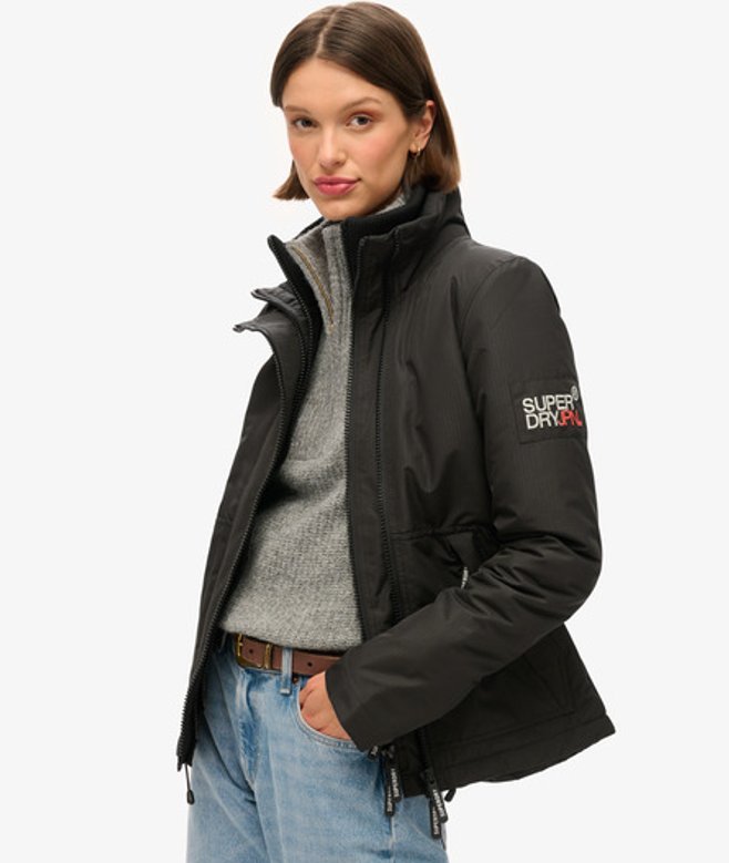 Superdry Women's Mountain Windbreaker Jacket Black