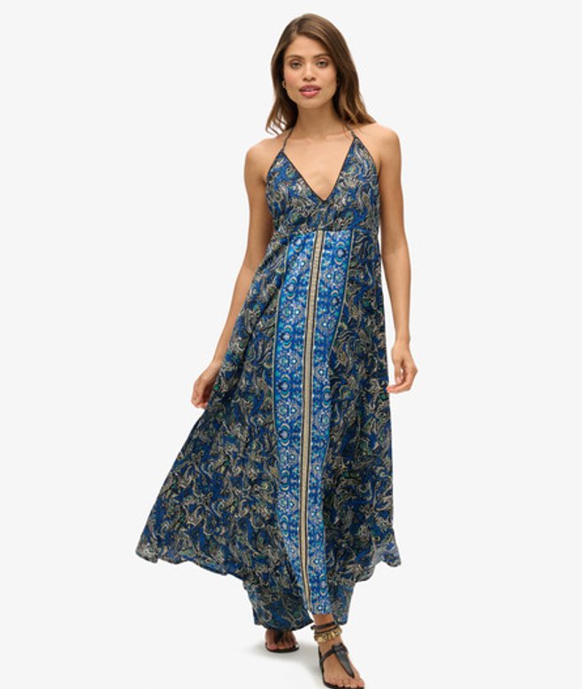 Dames a Motif Cachemire St Tropez Robe Longue Imprimé, Taille: 42-44 - Superdry - Modalova