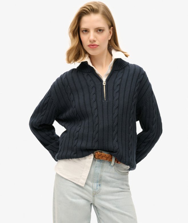 Pull de Rugby en Maille à col Camionneur Taille: 44 - Superdry - Modalova