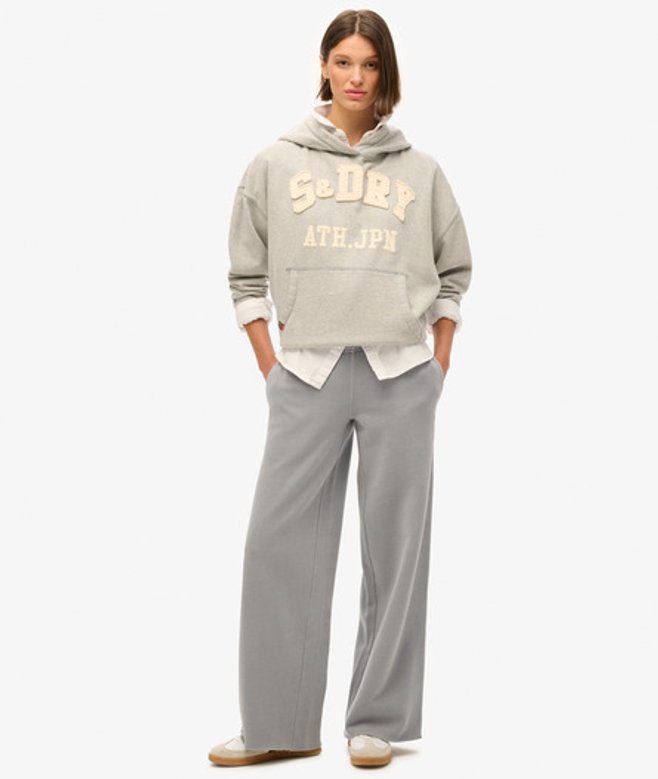 Damen Jogginghose in Vintage-waschung mit Geradem Bein - Größe: 44 - Superdry - Modalova