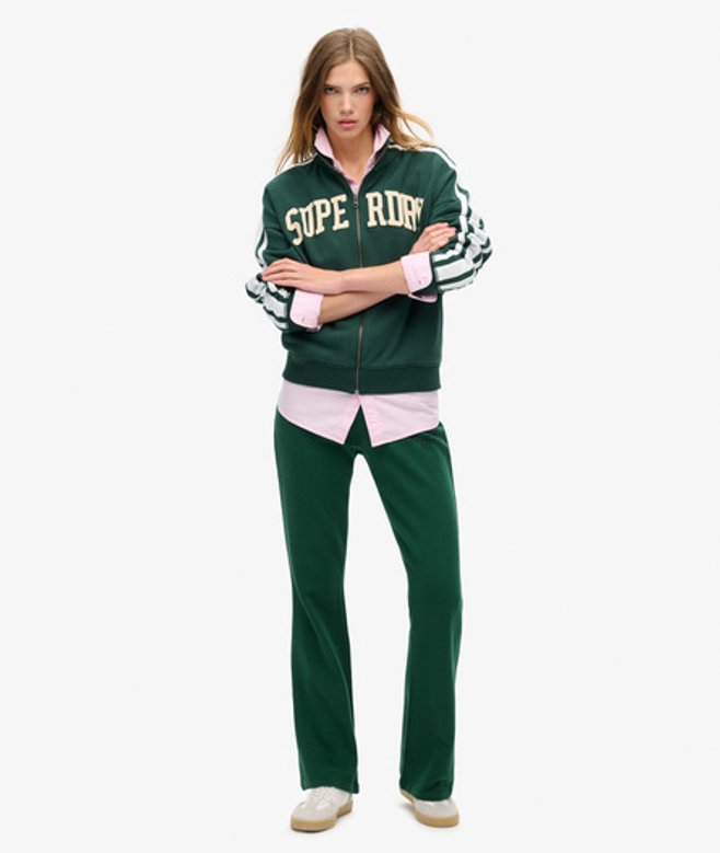 Athletic Essentials Jersey Flare Joggers Groen Grootte: 38 afbeelding
