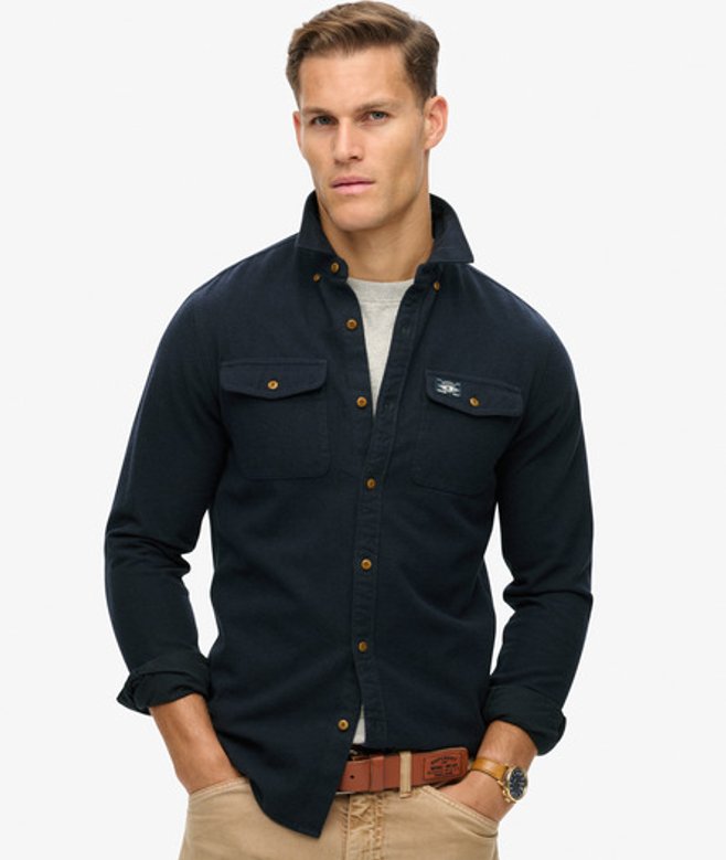 Herren Trailsman Hemdjacke in Lässiger Passform, Größe: S - Superdry - Modalova