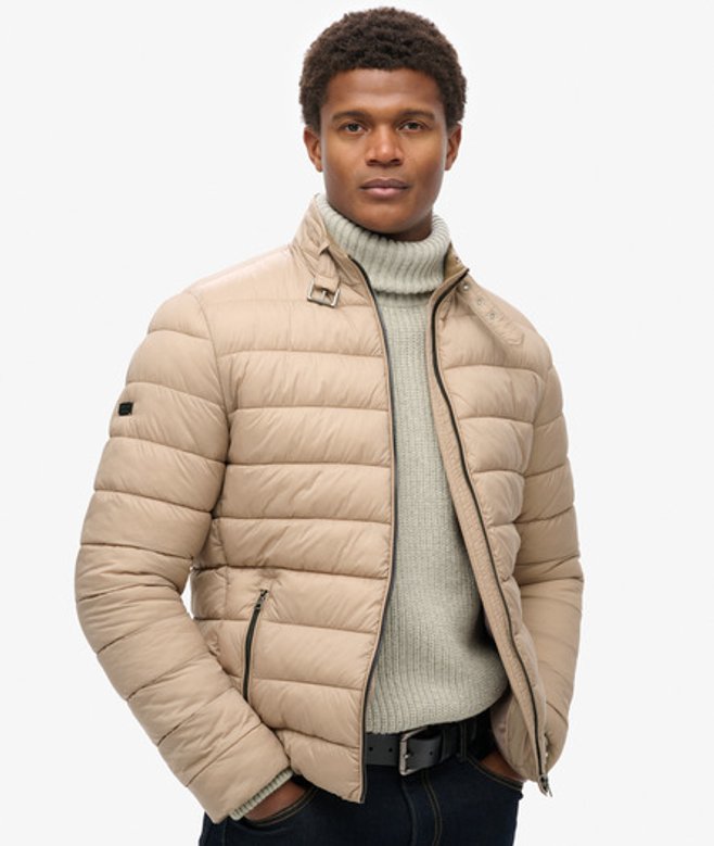 Superdry Gewatteerd Lichtgewicht Jack Beige