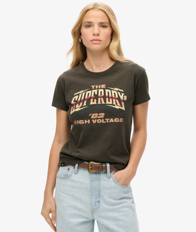 70s Rockband T-shirt met Kapmouwen Zwart Grootte: 36 afbeelding