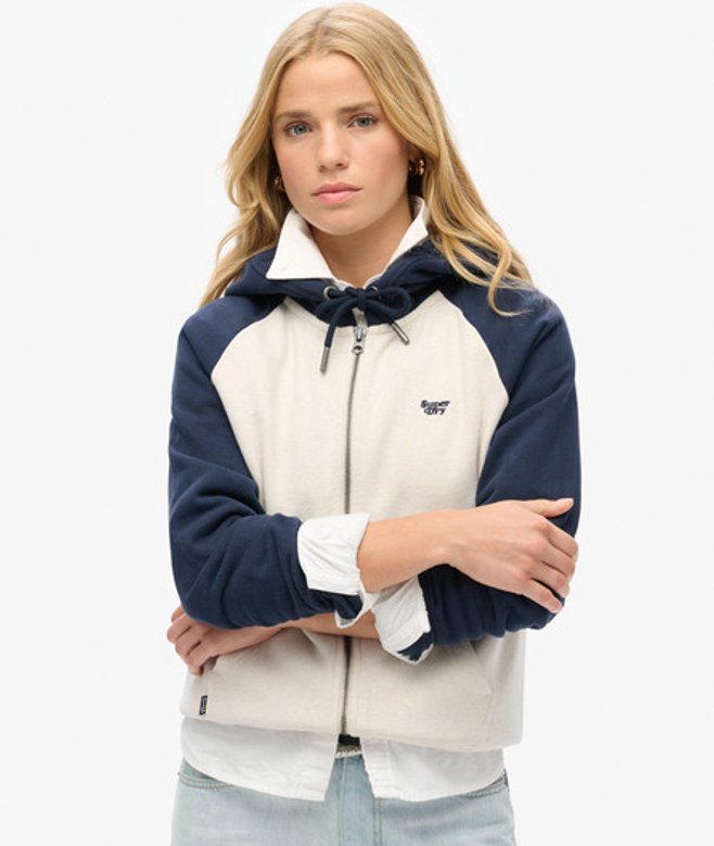 Damen Essential Baseball Kapuzenjacke - Größe: 42 - Superdry - Modalova