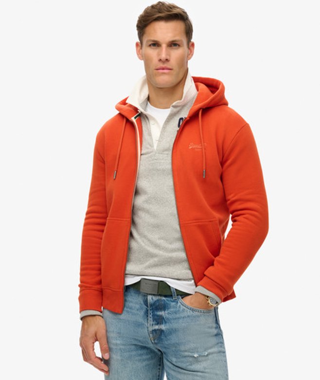 Herren Essential Kapuzenjacke mit Logo - Größe: M - Superdry - Modalova