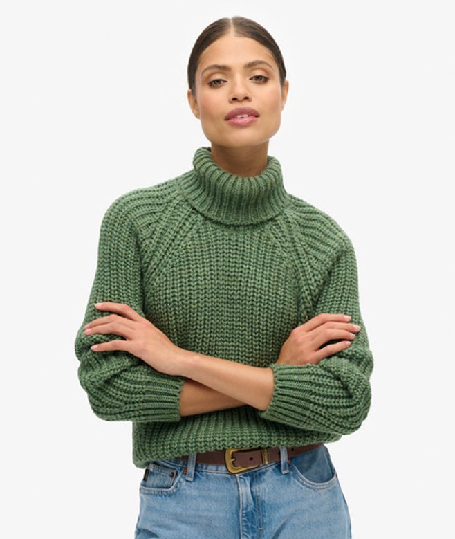 Pull Ample en Maille à col Roulé Taille: 42 - Superdry - Modalova