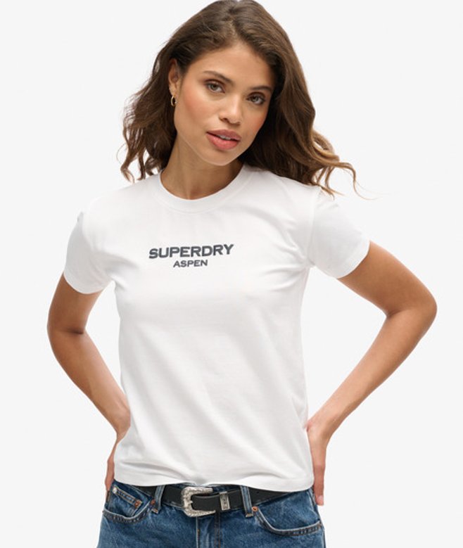 Aansluitend Sport Luxe T-shirt met Print