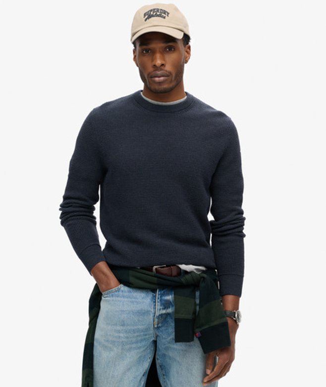 Pull Ras-du-cou en Maille Texturée Taille: Xxxl - Superdry - Modalova