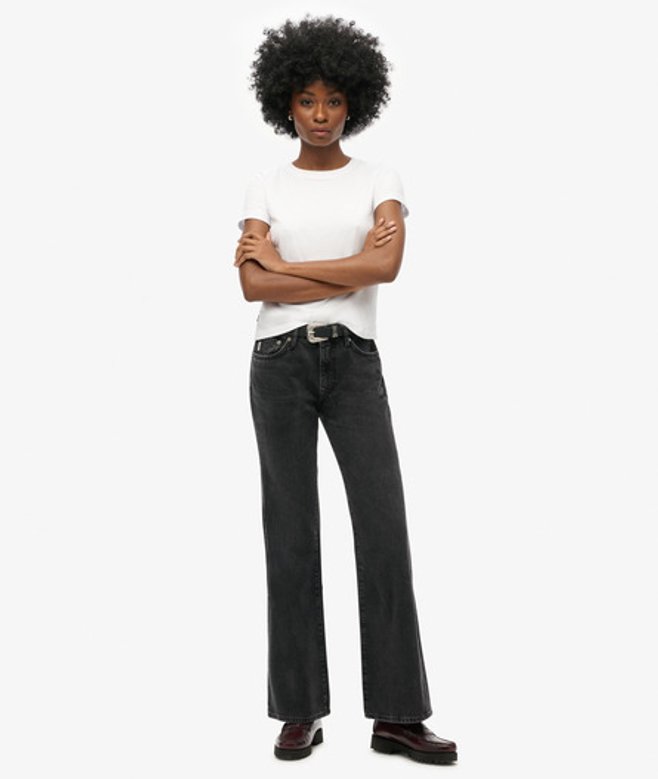 Damen Röhrenjeans aus Bio-baumwolle mit Mittelhohem Bund - Größe: 28/30 - Superdry - Modalova
