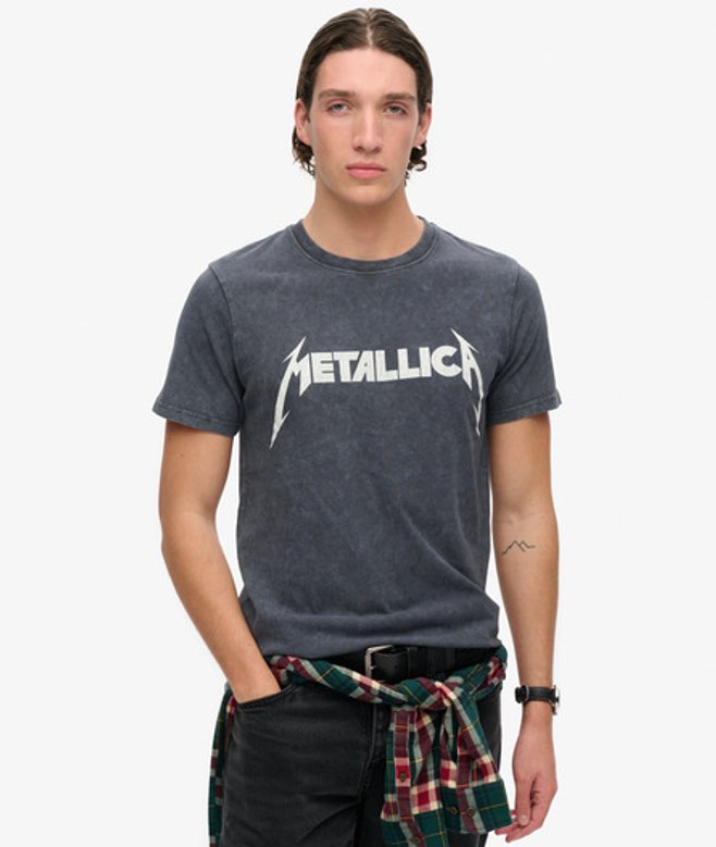 Herren Metallica Band-t-shirt - Größe: L - Superdry - Modalova