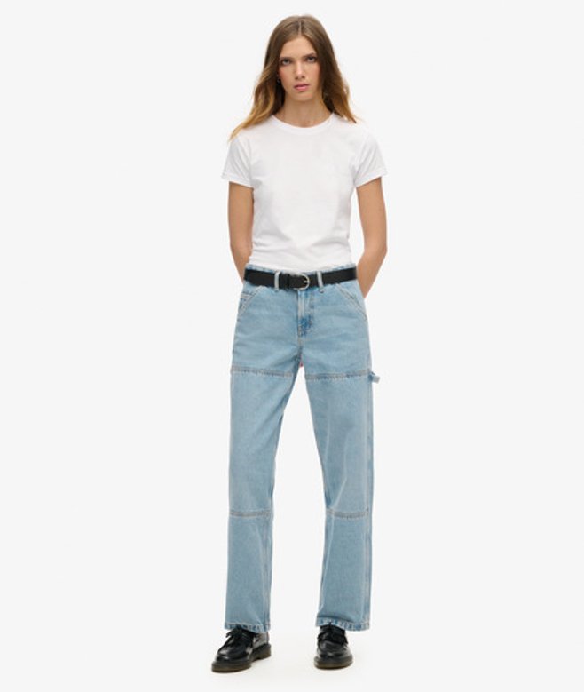 Damen Carpenter Jeans aus Denim mit Mittlerer Leibhöhe - Größe: 28/32 - Superdry - Modalova