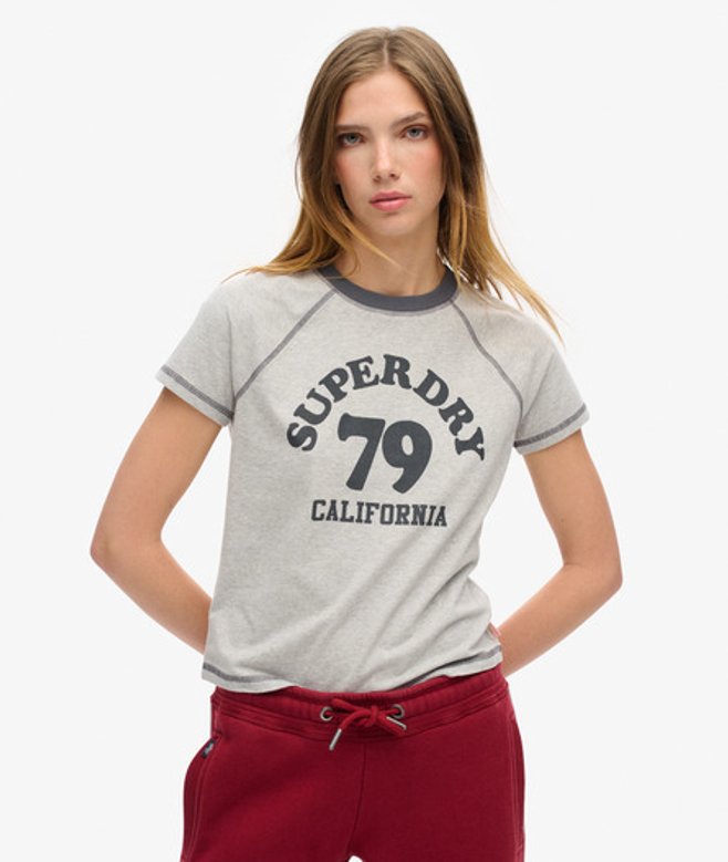 Dames T-Shirt a Manches Raglan et Motif Athletic Essentials a et Imprimée, Taille: 40 - Superdry - Modalova