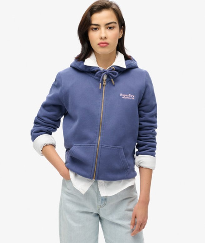 Damen Essential Kapuzenjacke mit Logo - Größe: 44 - Superdry - Modalova