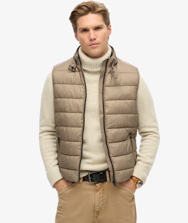 Pour Des s Rembourré Doudoune Sans Manches Rembourrée Légère, , Taille: M - Superdry - Modalova