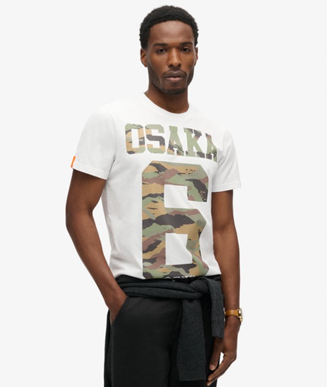 Osaka 6 Camo Standard T-shirt Wit Grootte: L afbeelding