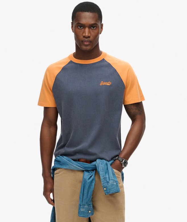 Herren Essential Baseball-t-shirt mit Logo - Größe: L - Superdry - Modalova