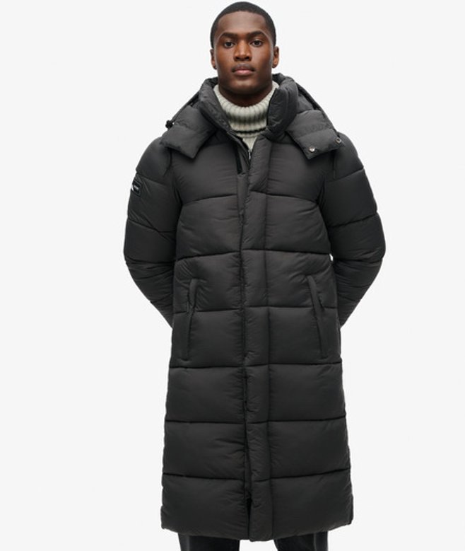 Herren Langer Ripstop Steppmantel - Größe: L - Superdry - Modalova
