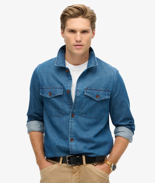 The Merchant Store - Surchemise Indigo Taille: Xxl - Superdry - Modalova
