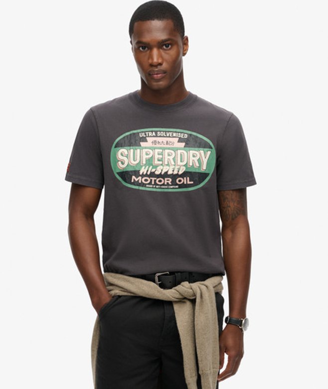 Workwear T-shirt met Gasoline Opdruk Zwart Grootte: XL afbeelding