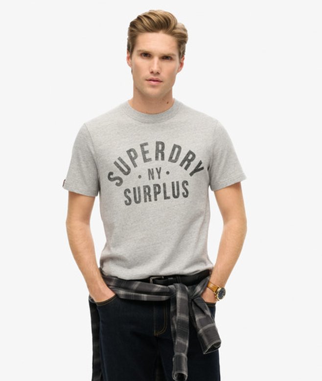 Herren Surplus T-shirt mit Grafik - Größe: Xxl - Superdry - Modalova