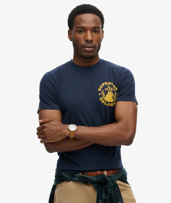 T-shirt à Motif Outdoor et Imprimé de la Marque, Taille: S Taille: S - Superdry - Modalova