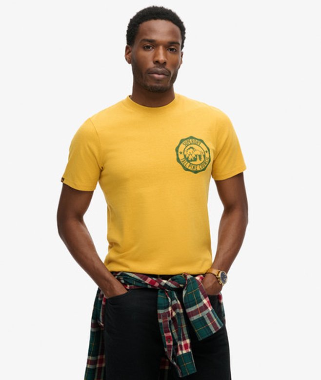 Herren Outdoor T-shirt mit Grafik - Größe: M - Superdry - Modalova