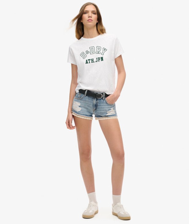 Denim hot Short Lichtblauw Grootte: 35 afbeelding