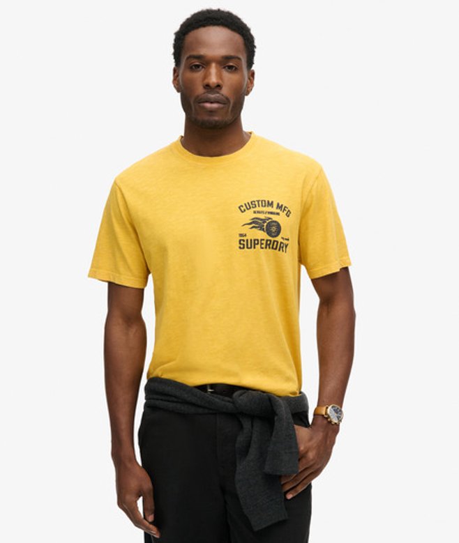 T-shirt Ample à Motif Motard Taille: L - Superdry - Modalova