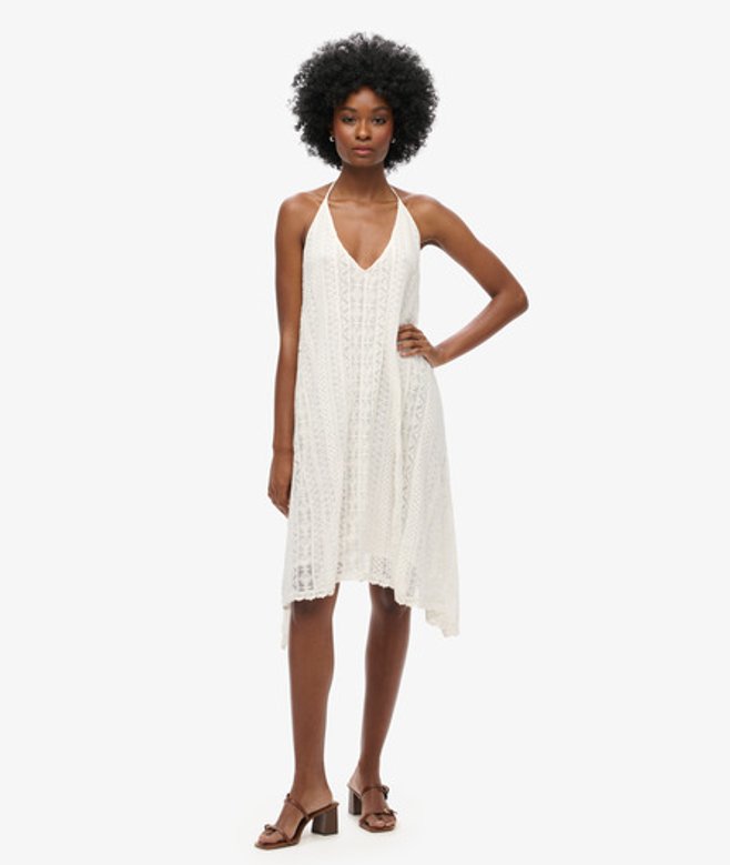 Damen Spitzenkleid in Midilänge Mit Spitze, Größe: 40 - Größe: 40 - Superdry - Modalova