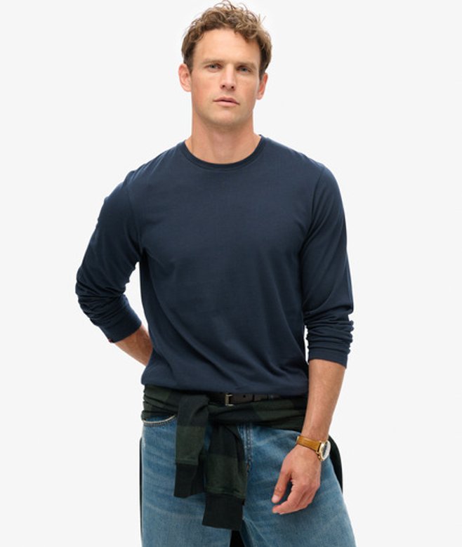 Men's Classic Essential Top Navy / Eclipse Navy - Size: M - Superdry - Modalova
