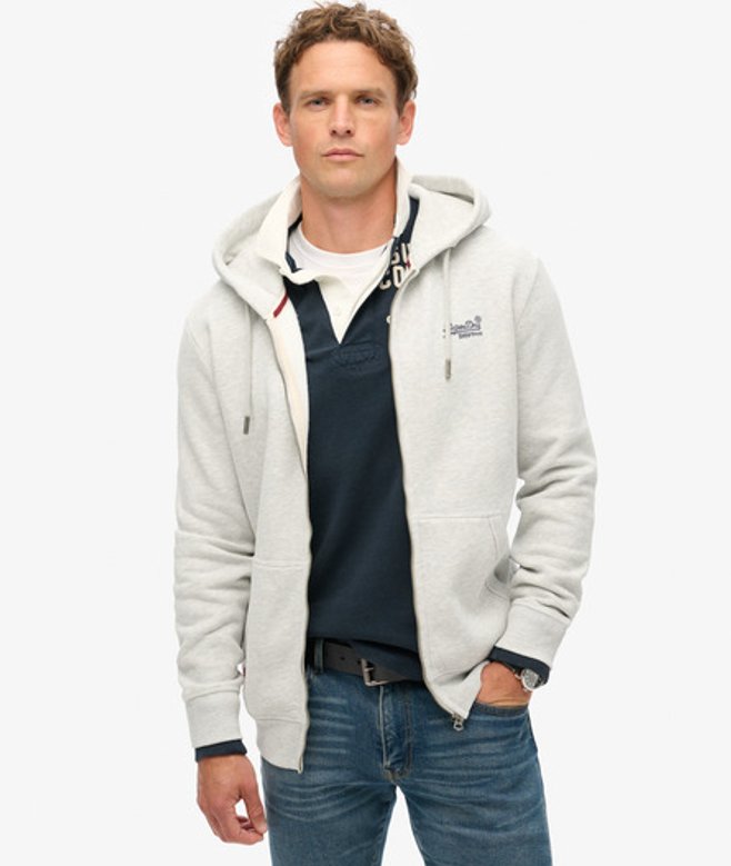 Men's Essential Kapuzenjacke mit Logo - Größe: M - Superdry - Modalova