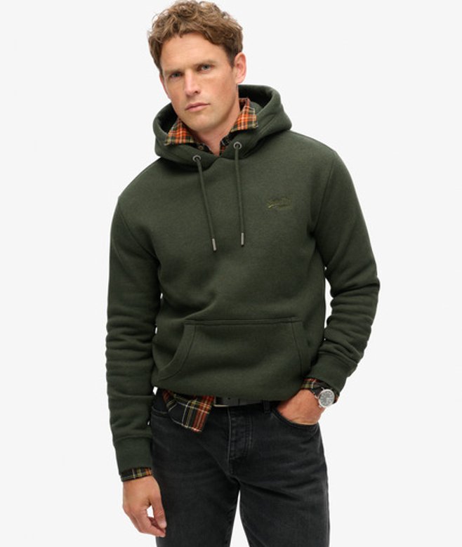 Superdry Essential Logo Hoodie Groen