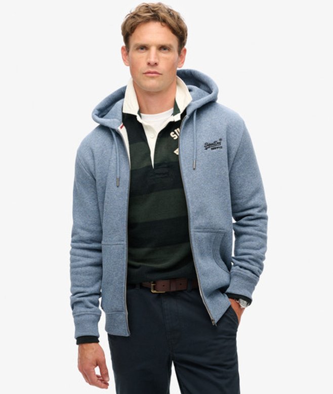Sweat à Capuche Zippé à Logo Essential Taille: L - Superdry - Modalova