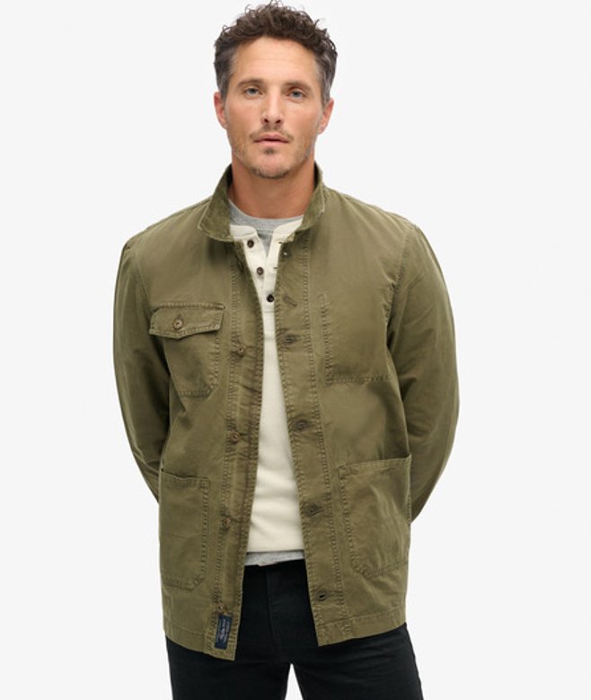 Herren The Merchant Store - Arbeitsjacke aus Baumwolle, Größe: S - Superdry - Modalova