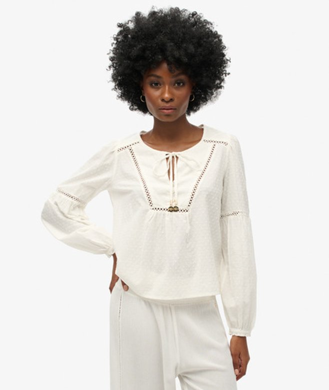 Damen Langärmelige Ibiza Strandbluse, Größe: 36 - Superdry - Modalova