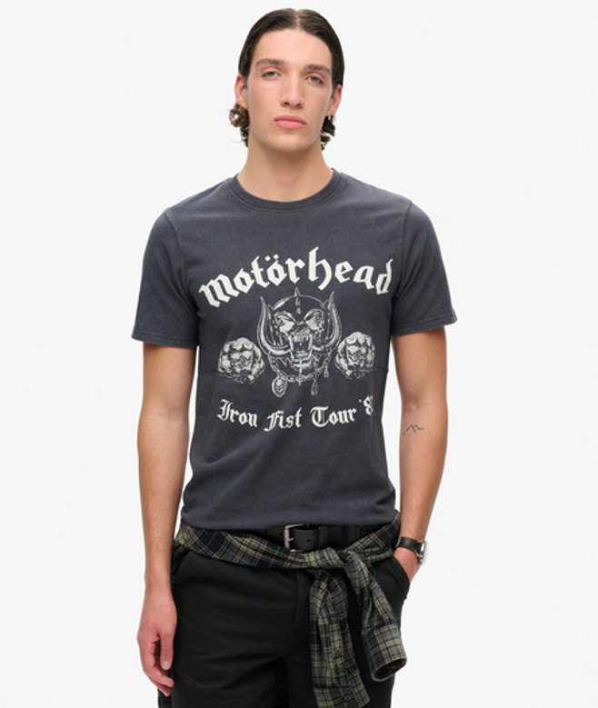Motörhead x Superdry Limited Edition Band T-shirt Zwart Grootte: XL afbeelding