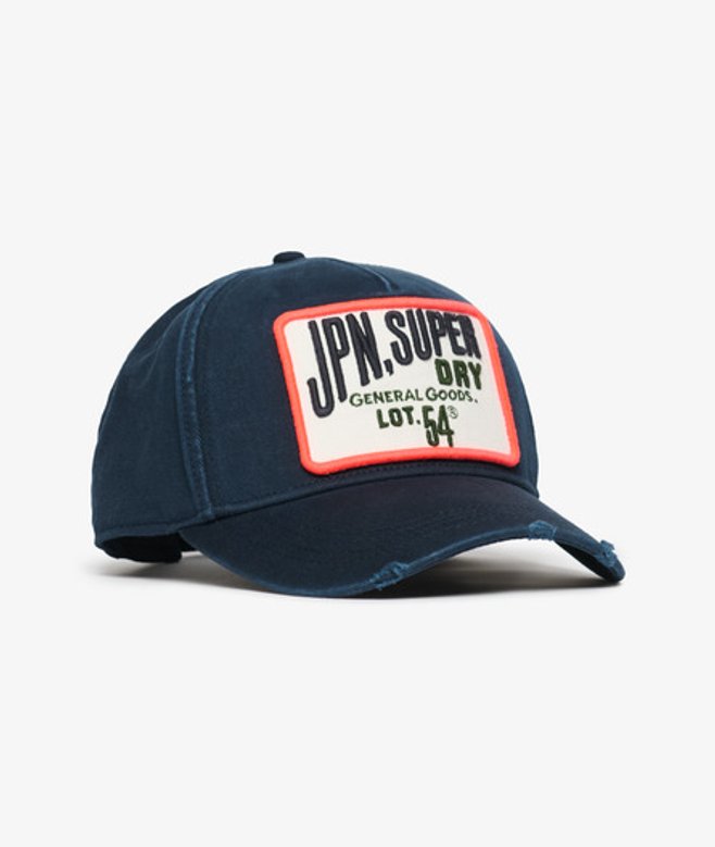 Truckerpet met Grafische Print Blauw Grootte: 1SIZE afbeelding
