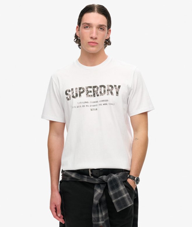 Utility Sport Logo T-shirt met Losse Pasvorm Wit Grootte: XL afbeelding