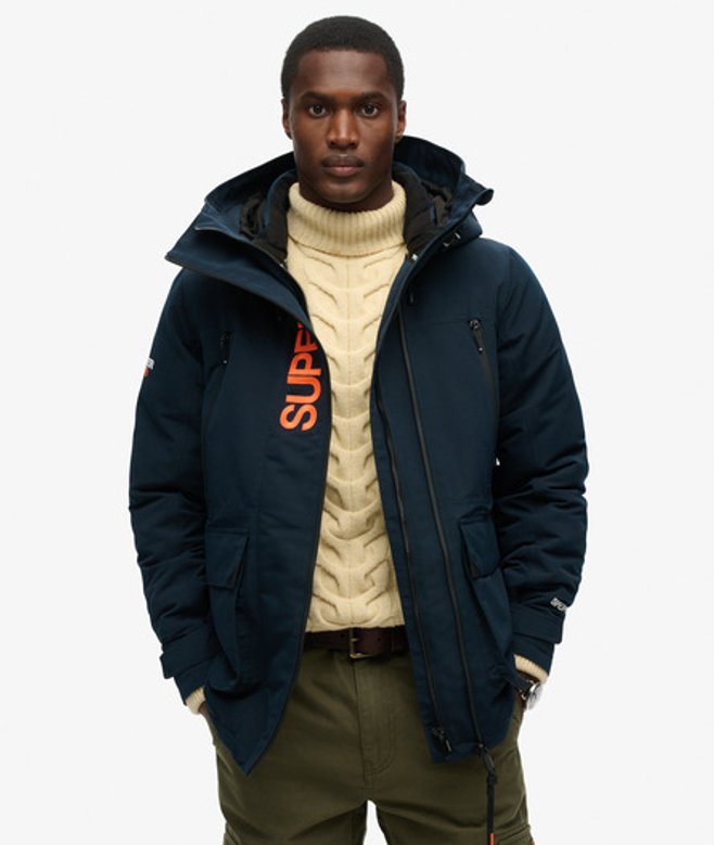 Herren Ultimative Sd-windjacke mit Kapuze und Stickerei - Größe: L - Superdry - Modalova