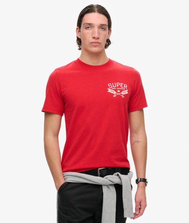 Herren Outdoor T-shirt mit Grafik - Größe: L - Superdry - Modalova