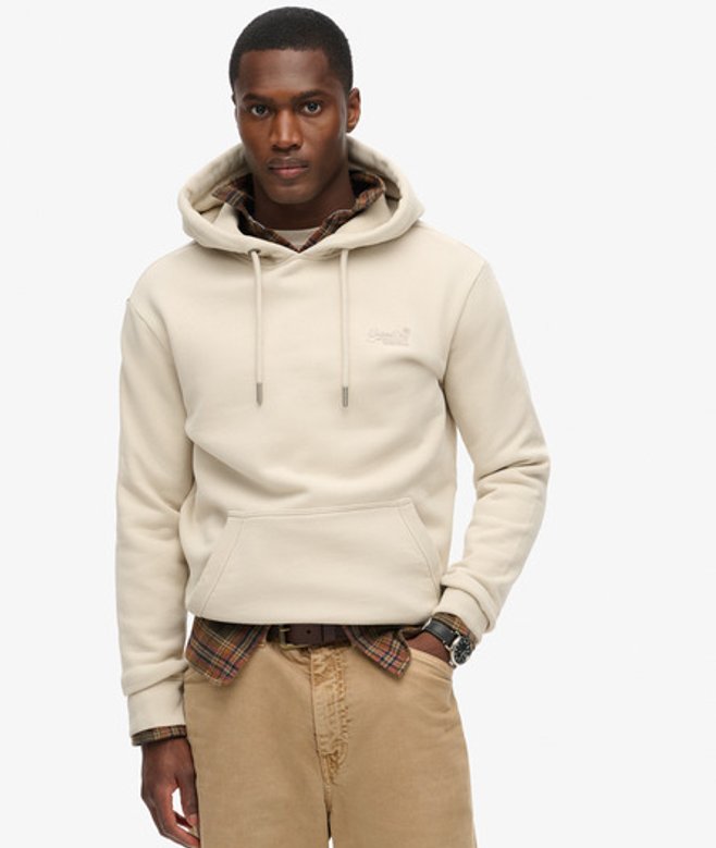 Superdry Essential Logo Hoodie Beige