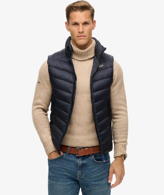 Gewatteerde Fuji Bodywarmer Zonder Capuchon