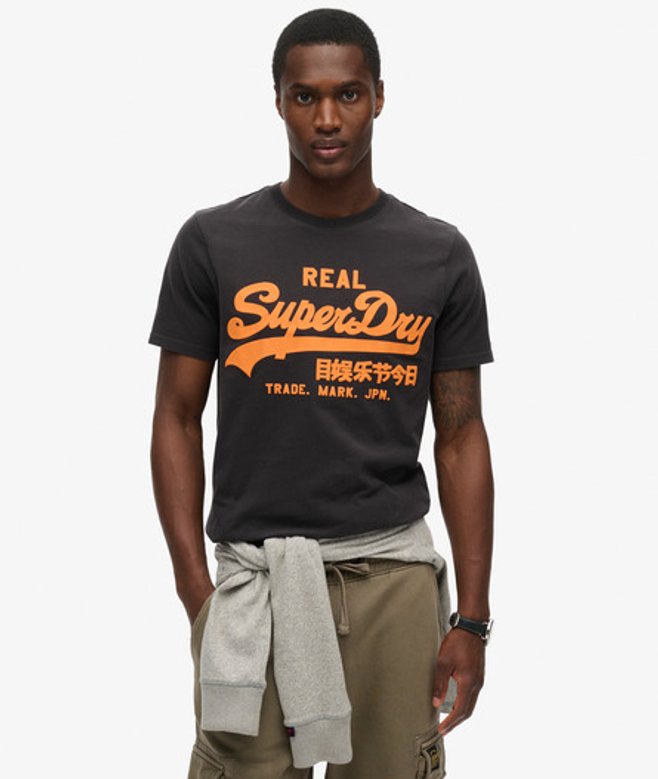 T-shirt à Motif Neon Vintage Logo Taille: L - Superdry - Modalova