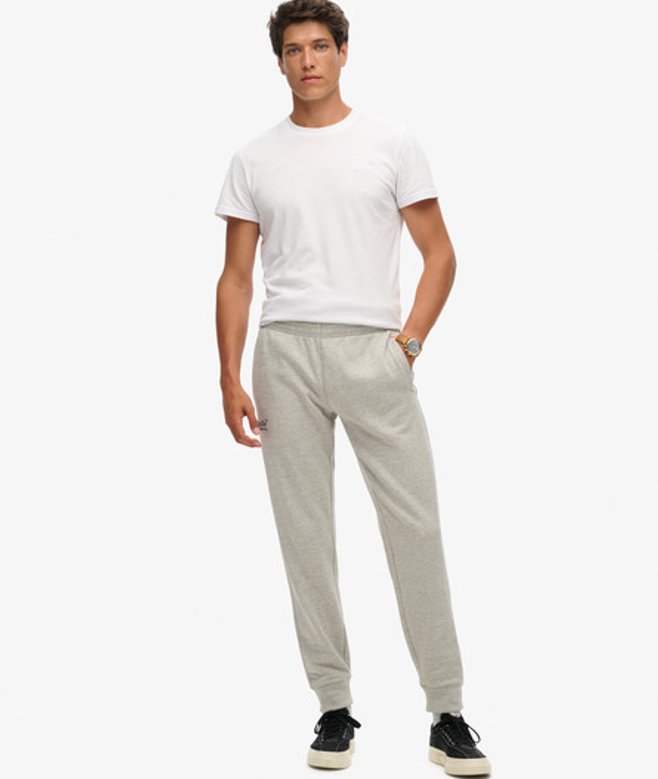 Superdry Essential Joggingbroek met Logo Grijs