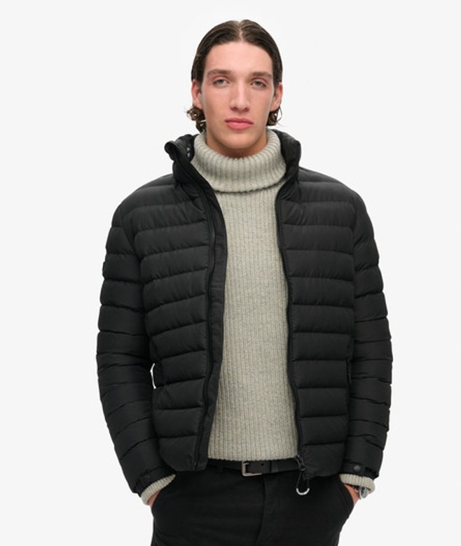 Herren Fuji Steppjacke mit Print - Größe: S - Superdry - Modalova
