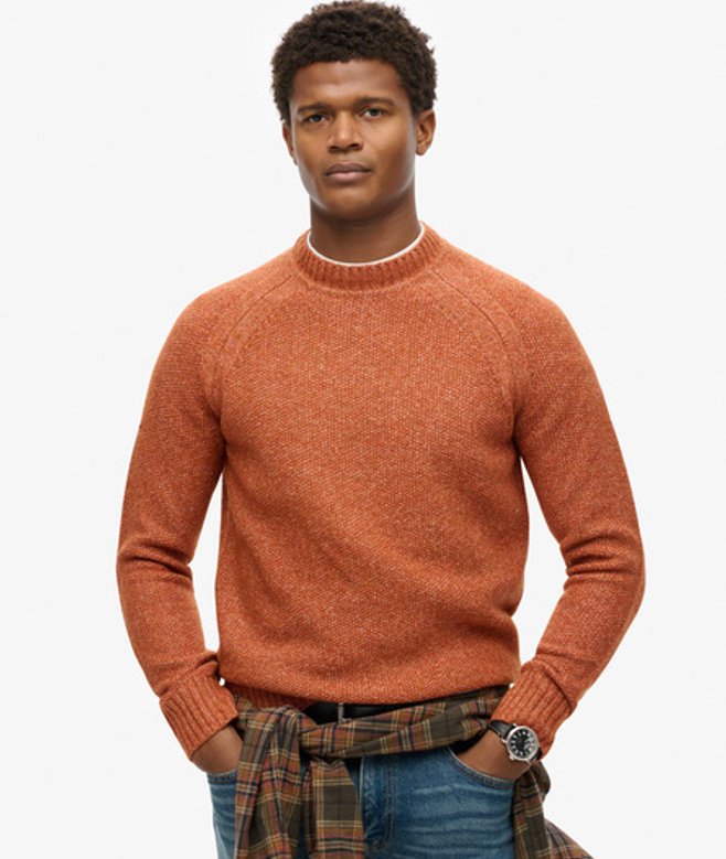 Herren Grober Raglan-pullover - Größe: S - Superdry - Modalova