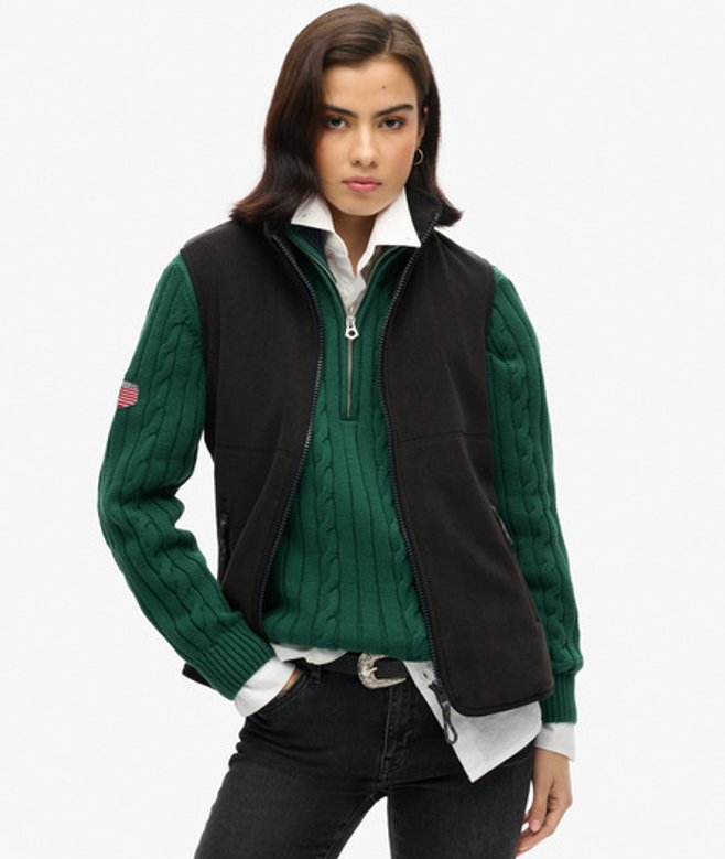 Active Bodywarmer van Fleece Zwart Grootte: 36 afbeelding