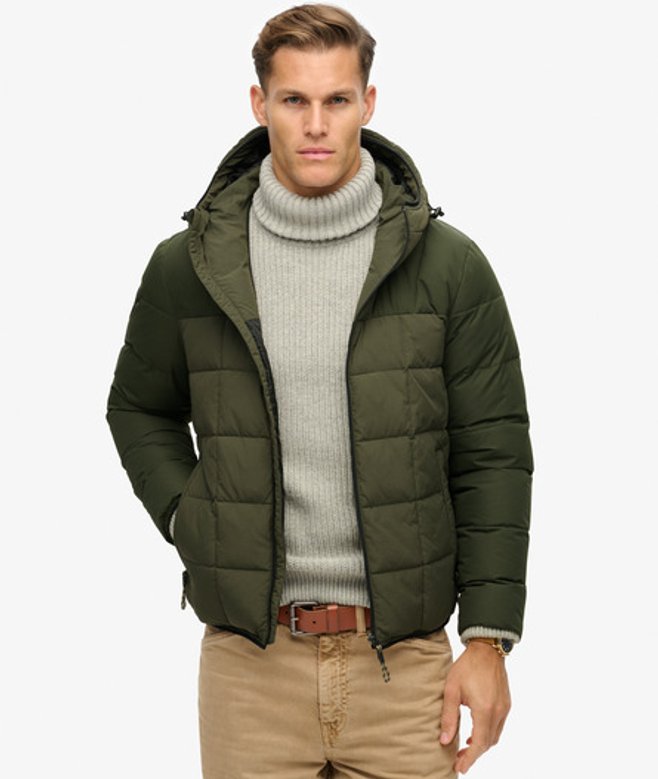 Herren Expedition Steppjacke mit Kapuze - Größe: L - Superdry - Modalova