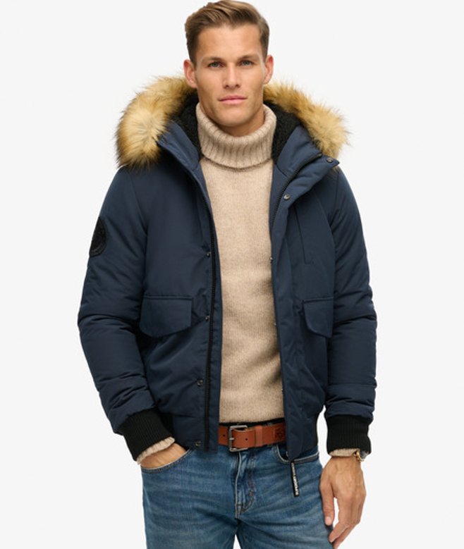 Bomber Rembourré à Capuche Everest Taille: L - Superdry - Modalova